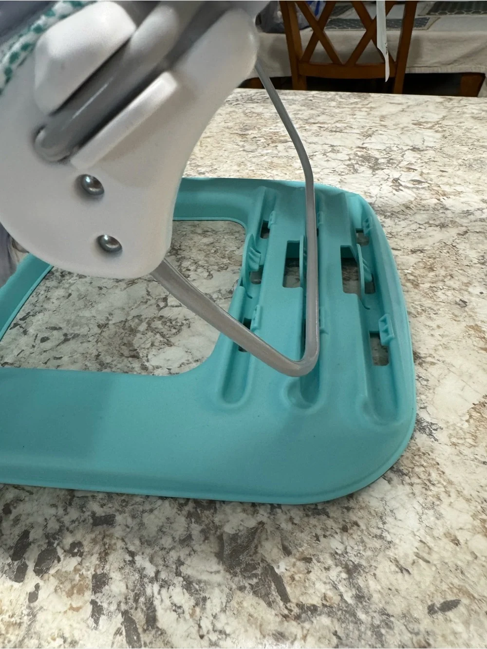 Teal & Gray Baby Bather - Supportive Infant Bath Seat